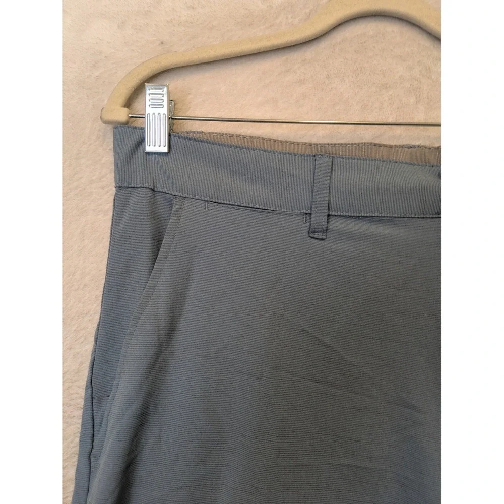 Burnside Hybrid Shorts Men's‎ 36 Blue Solid Back Zip Pocket Casual Activewear